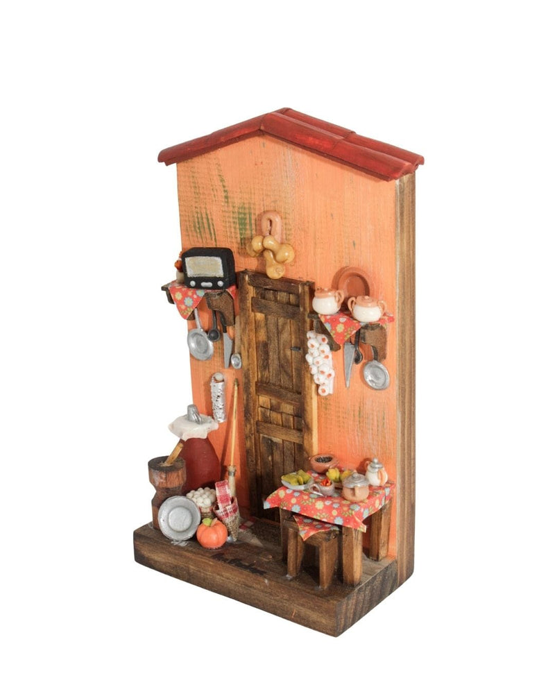 Quadro Cenas do Interior de Madeira