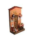 Quadro Cenas do Interior de Madeira