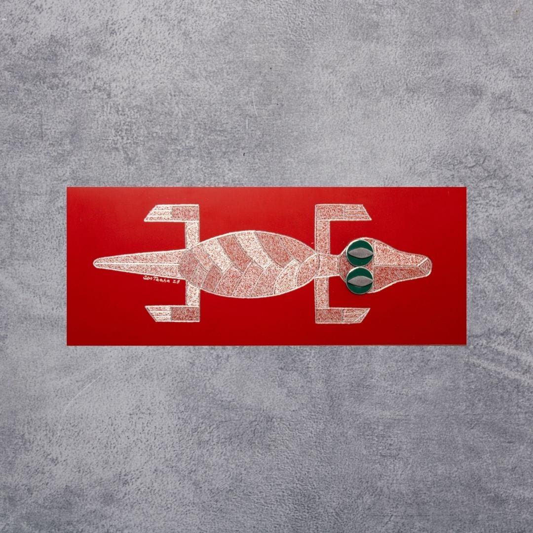 Quadro Jacaré Vermelho