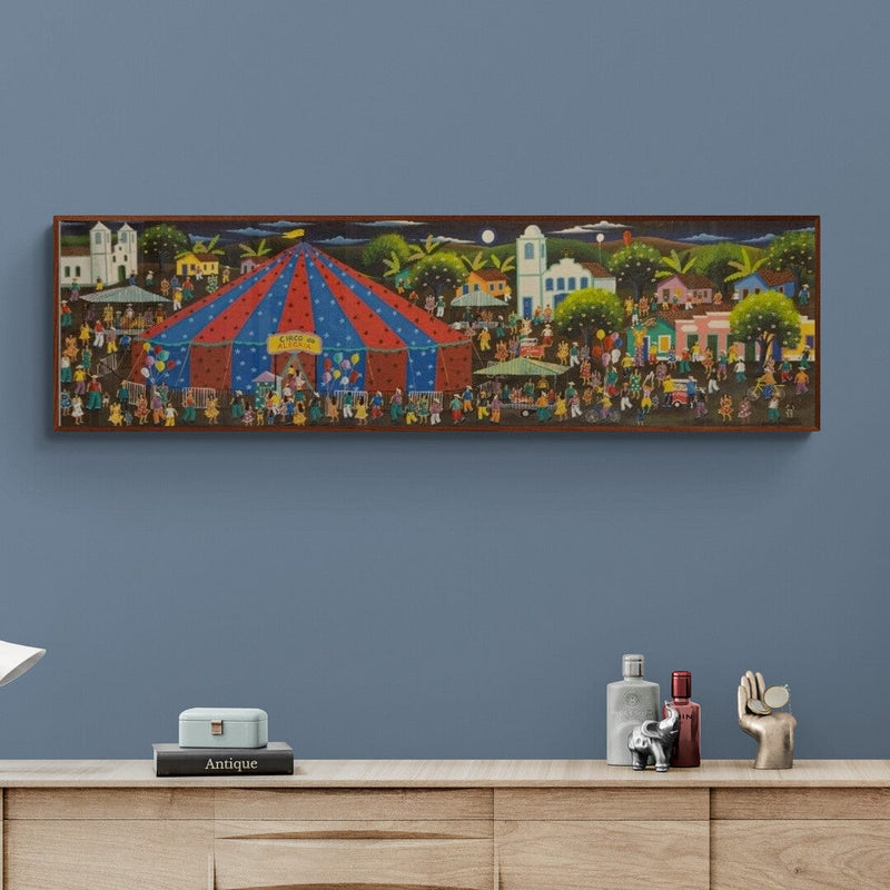 Tela Naif Circo da Alegria - 39 x 140 cm