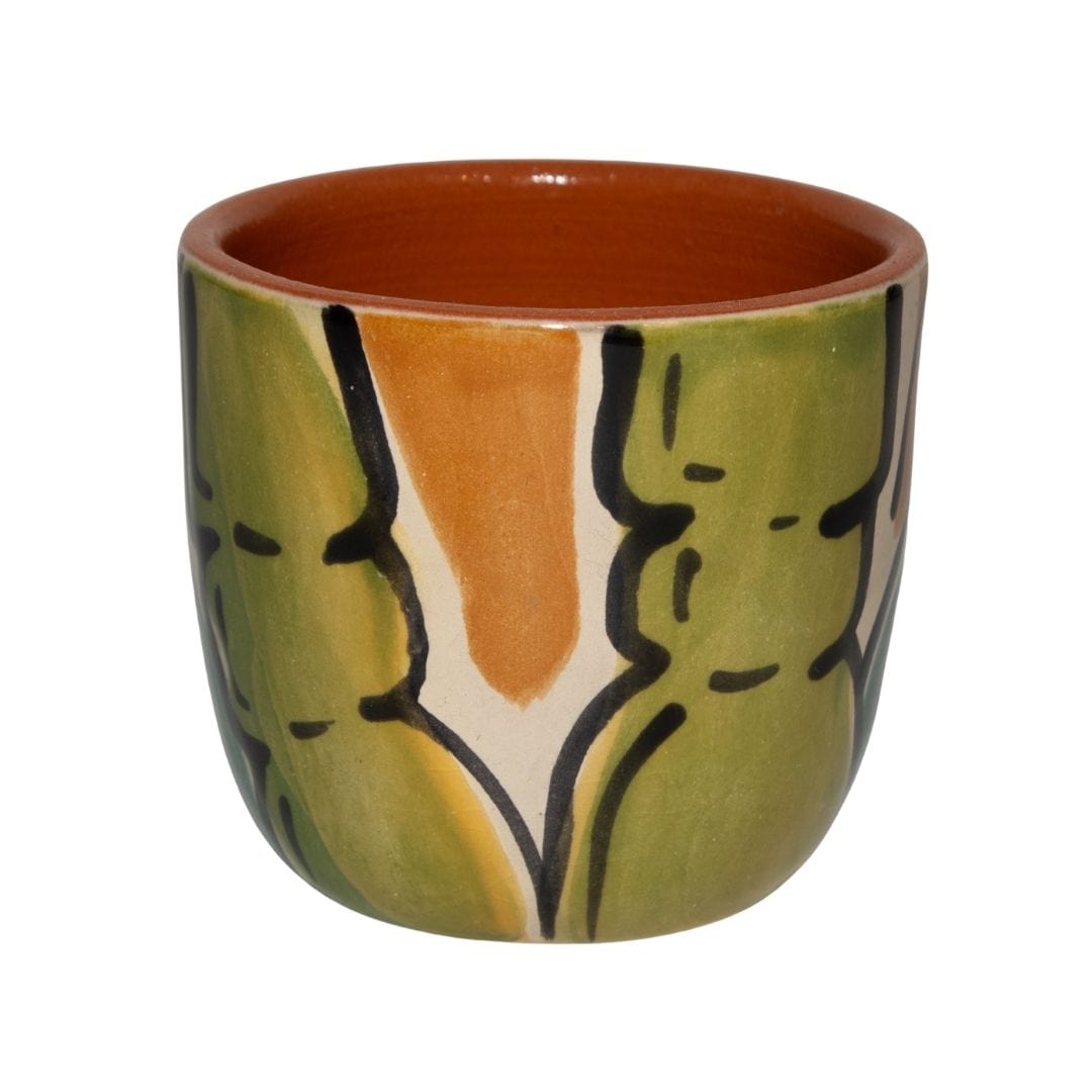 Trio Meia Lua com 3 Copos em Cerâmica