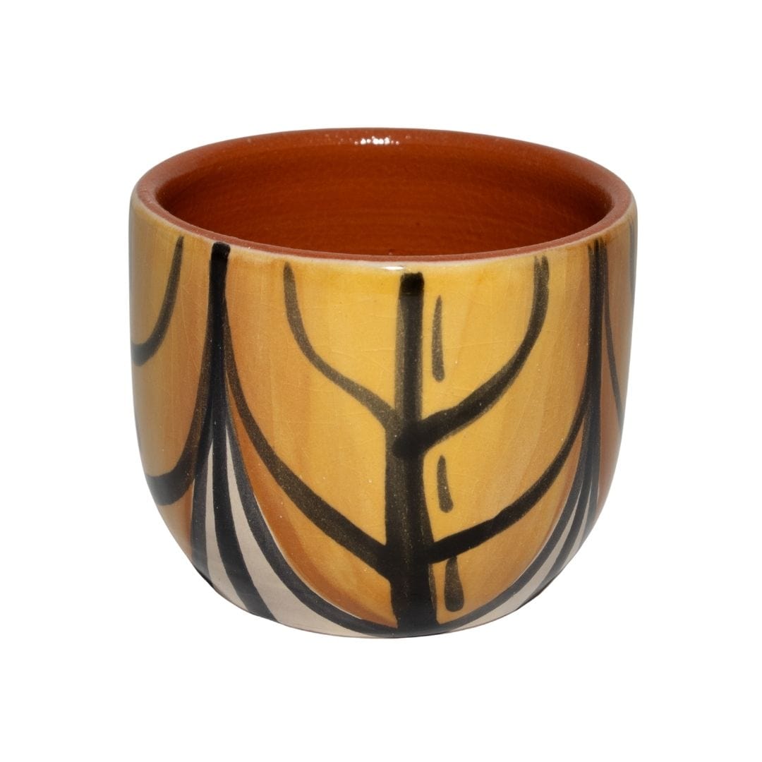 Trio Meia Lua com 3 Copos em Cerâmica