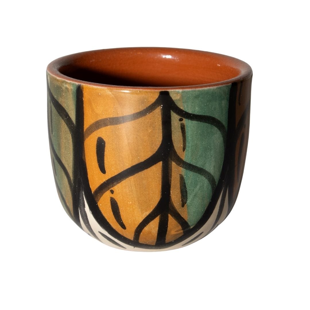 Trio Meia Lua com 3 Copos em Cerâmica