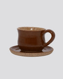 Xícara Marrom em Cerâmica 150ml