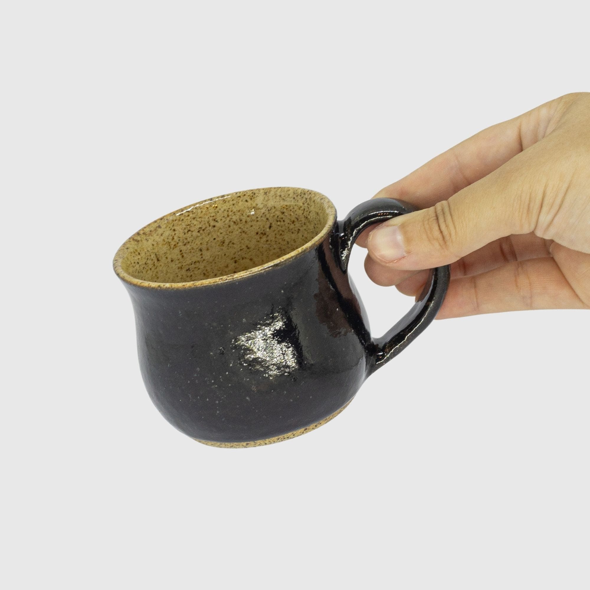 Xícara Preta em Cerâmica 180ml