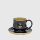 Xícara Preta em Cerâmica 180ml