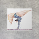 Pintura em Aquarela A Ginasta 20 x 21,9 cm