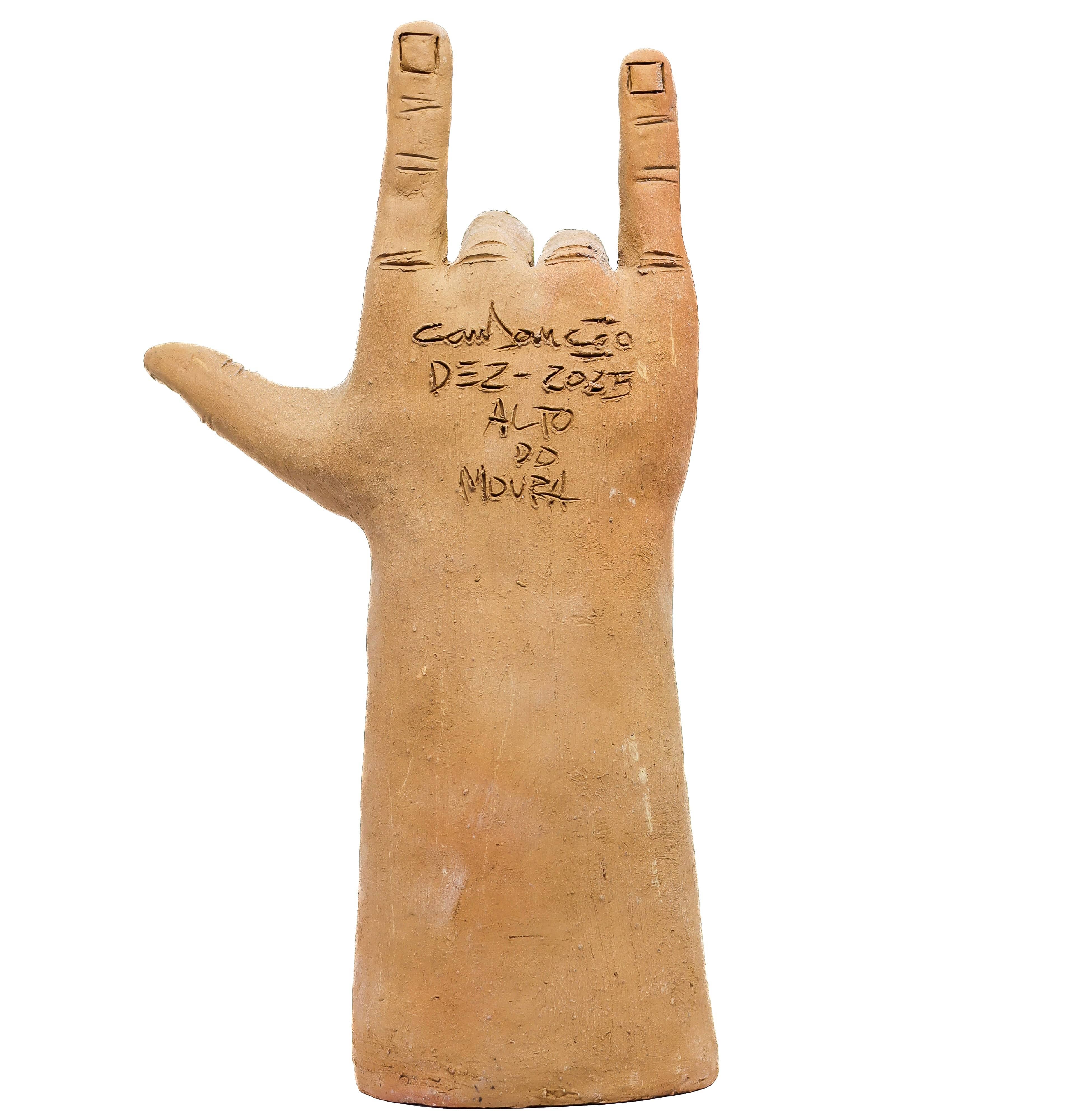 Escultura Eu Te Amo em Barro