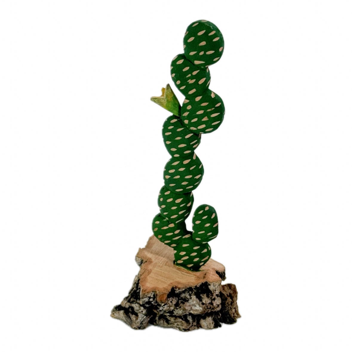 Escultura Cacto Talhado na Madeira CMS P 03