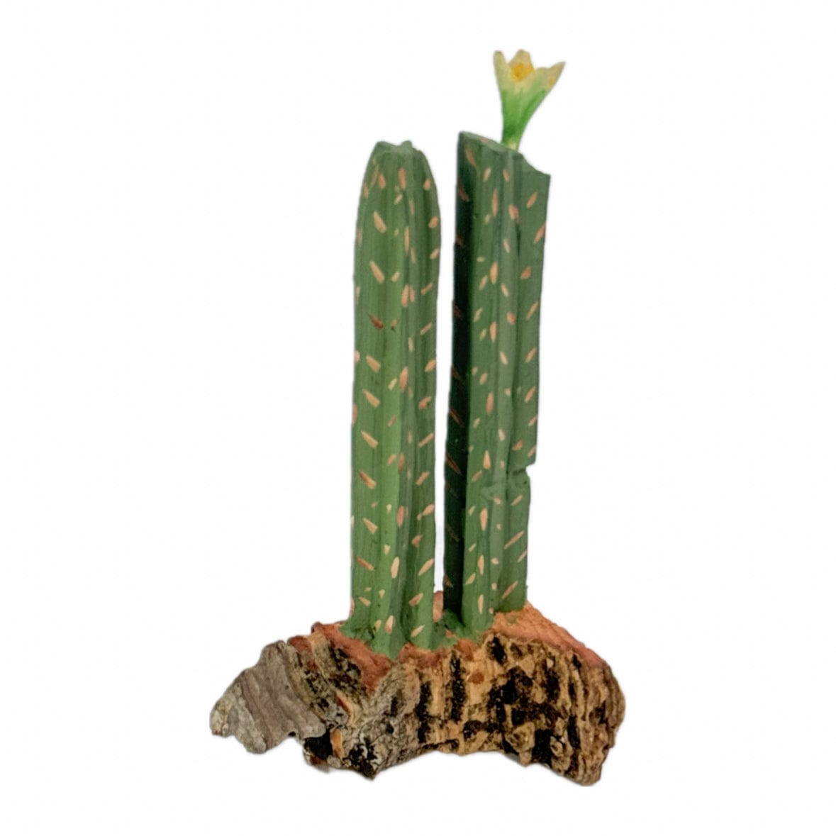 Escultura Cacto Talhado na Madeira CMS P 05