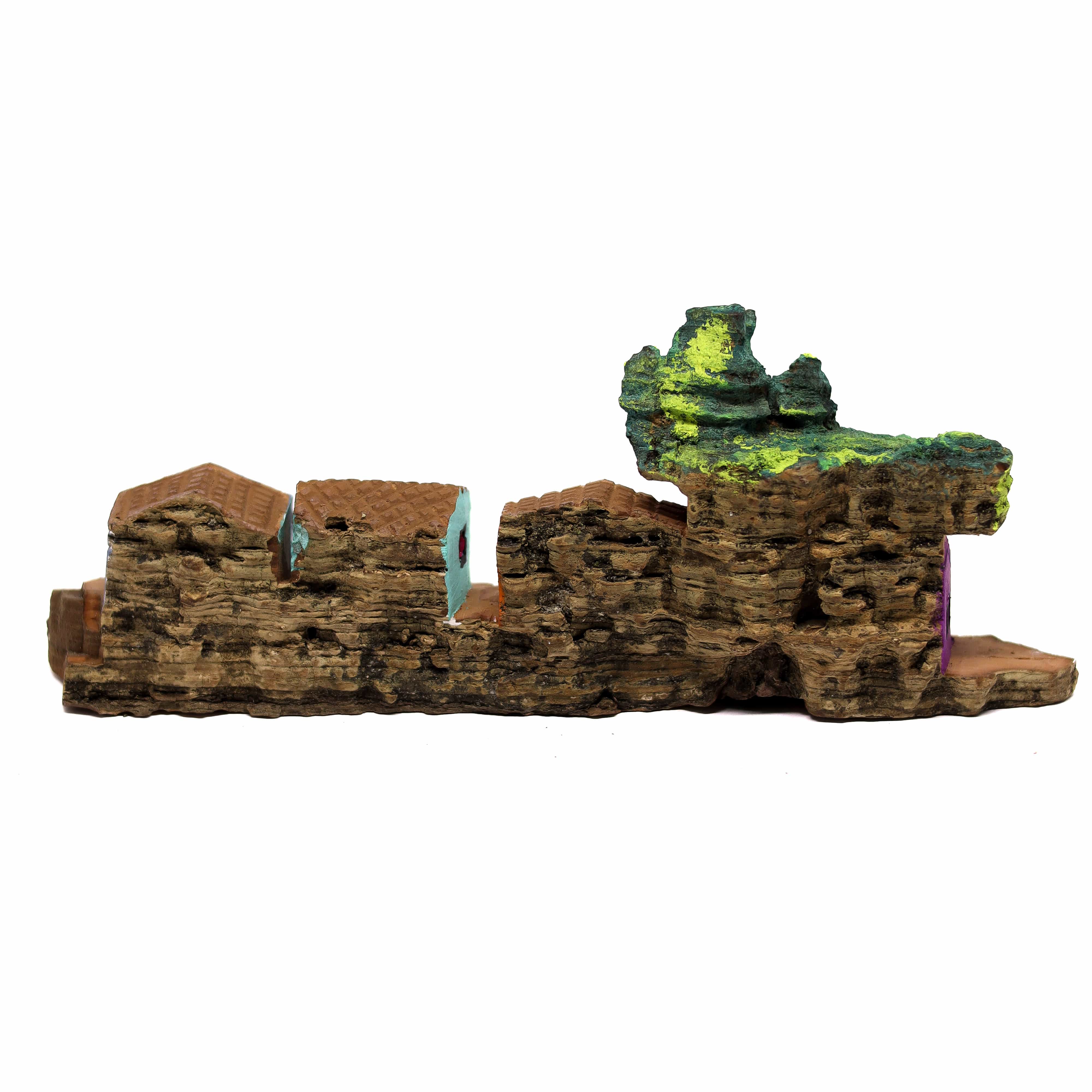 Escultura Casinha Talhada na Madeira CMS G 06