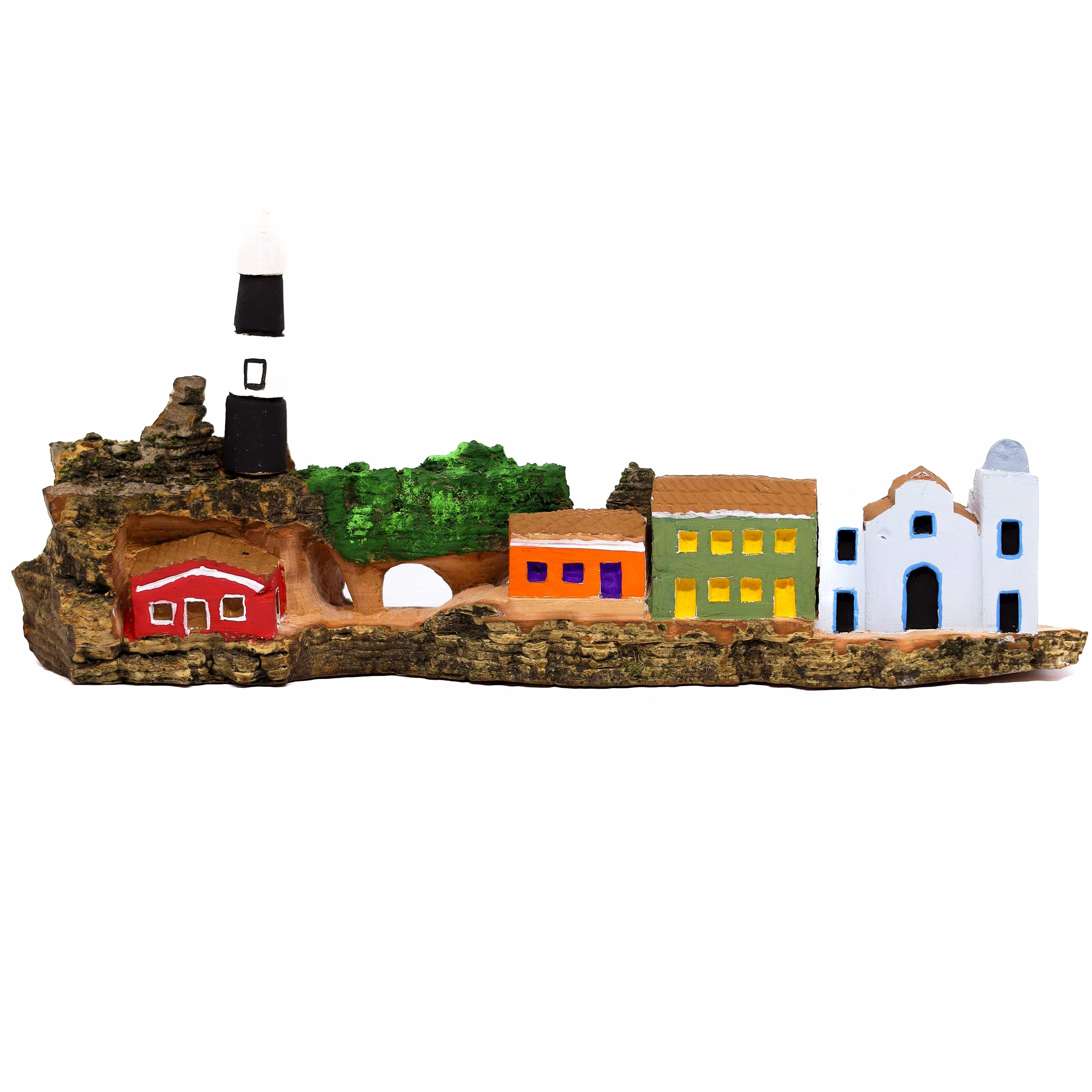 Escultura Casinha Talhada na Madeira CMS G