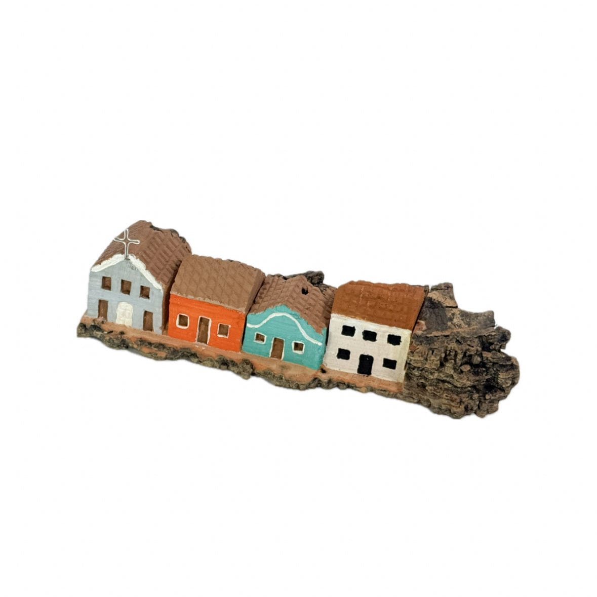 Escultura Casinha Talhada na Madeira CMS M 04