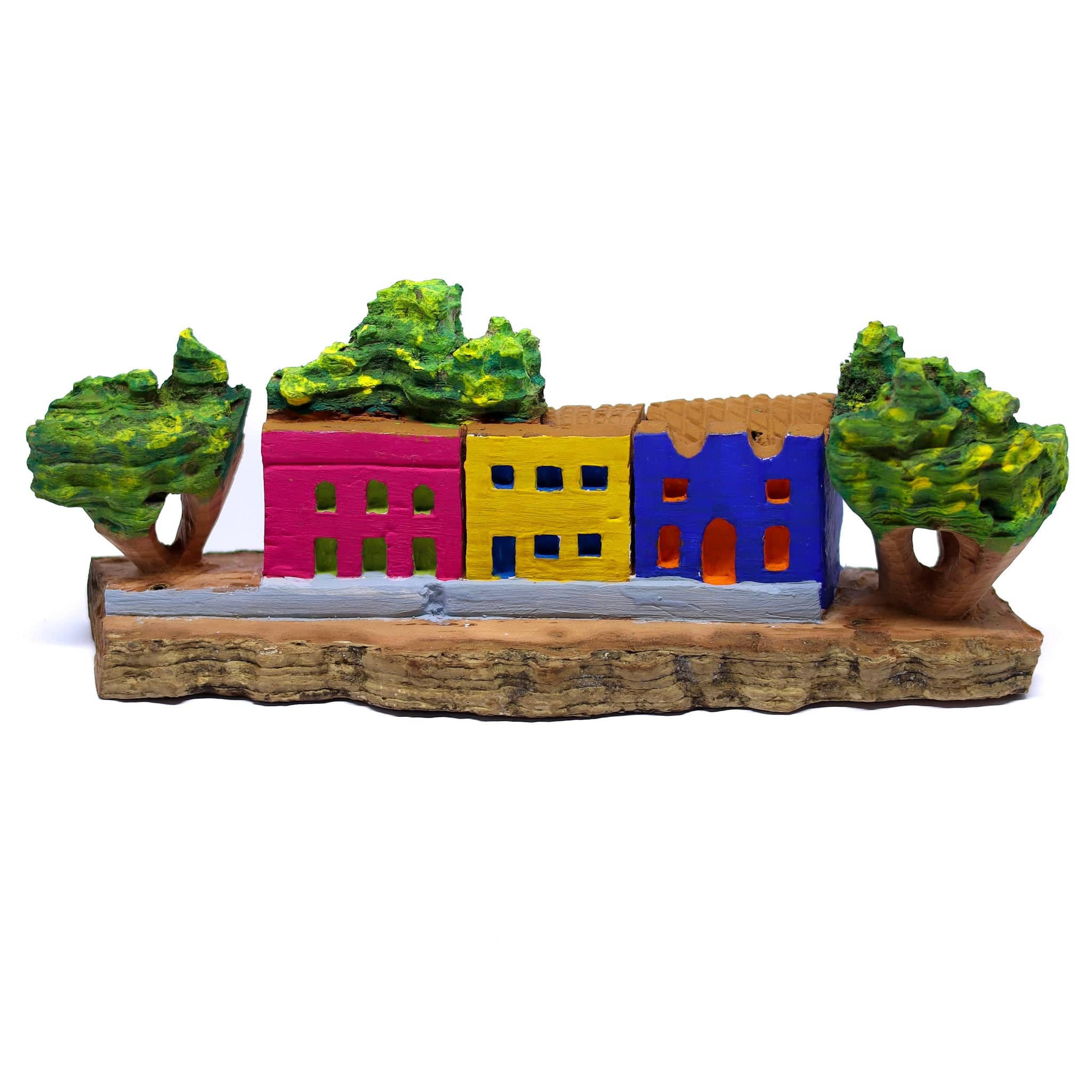 Escultura Casinha Talhada na Madeira CMS M 04