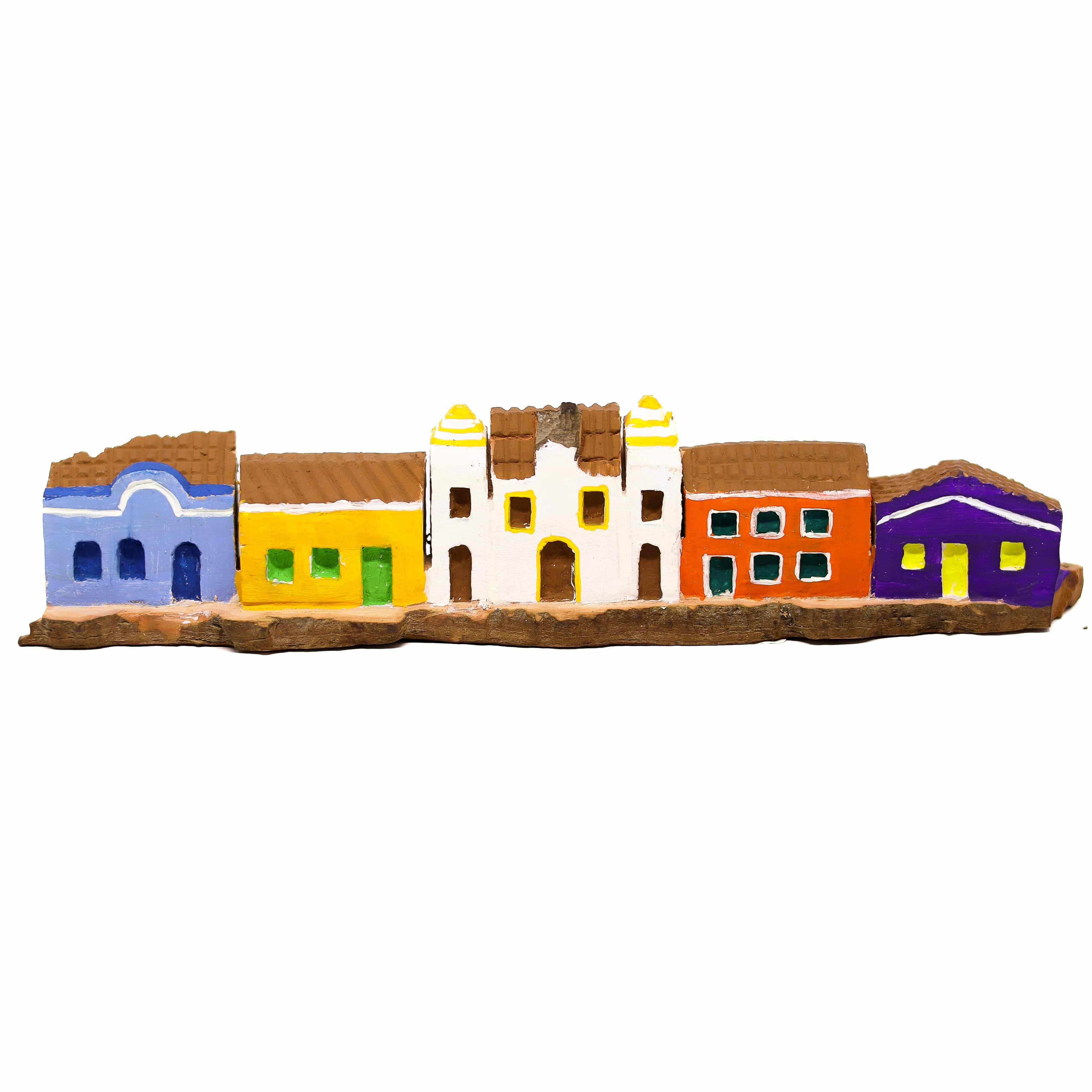 Escultura Casinha Talhada na Madeira CMS M