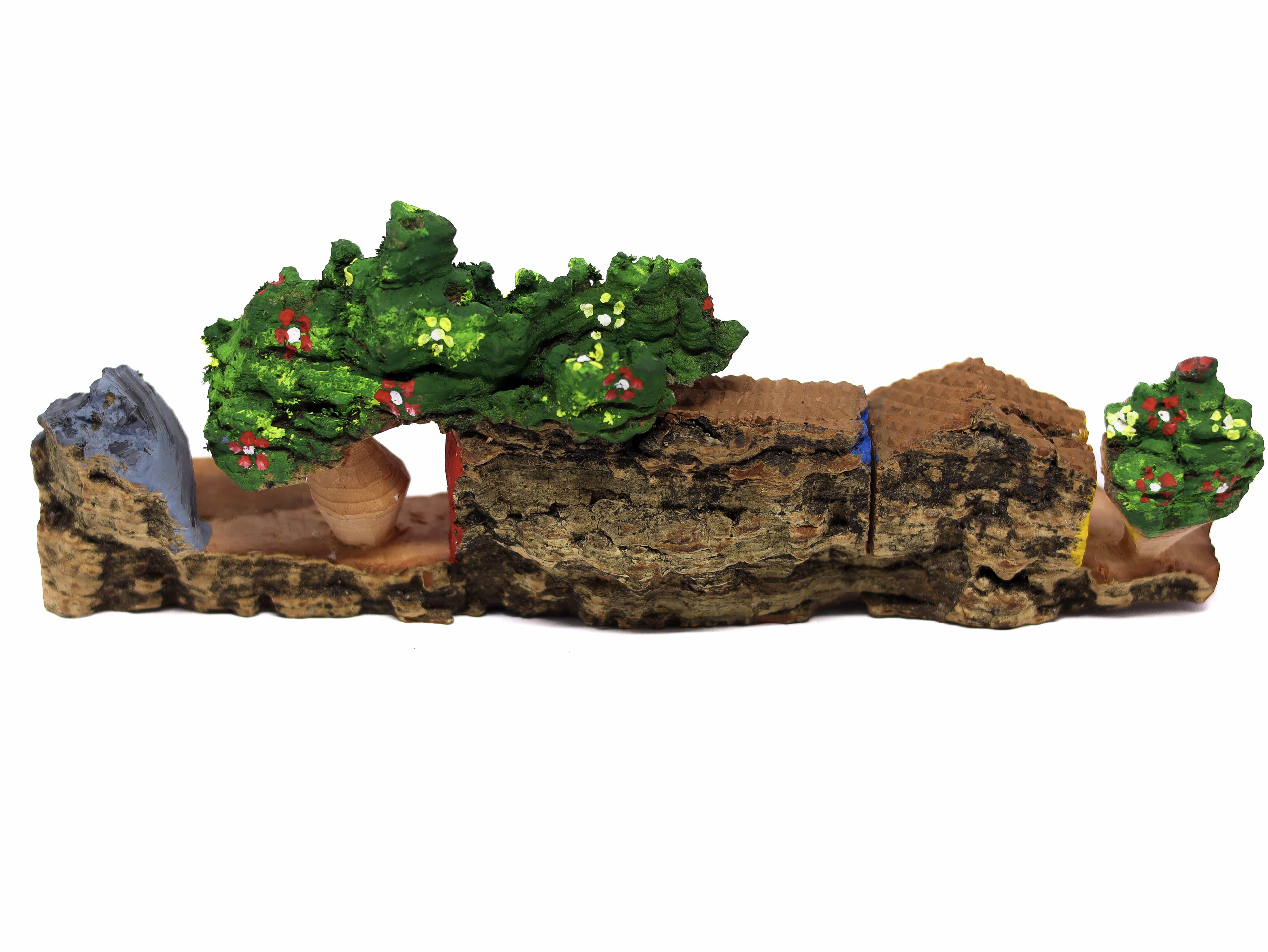 Escultura Casinha Talhada na Madeira CMS M