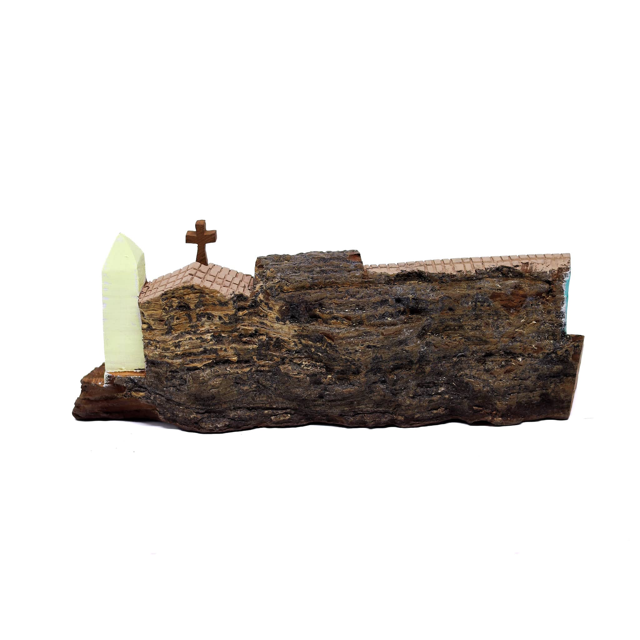 Escultura Casinha Talhada na Madeira CMS M