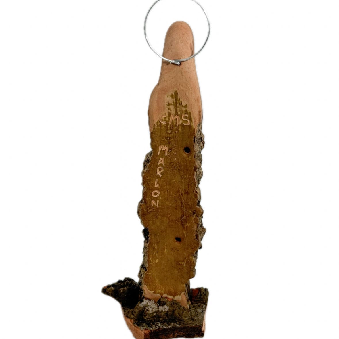 Escultura Santinha Talhada na Madeira M 02