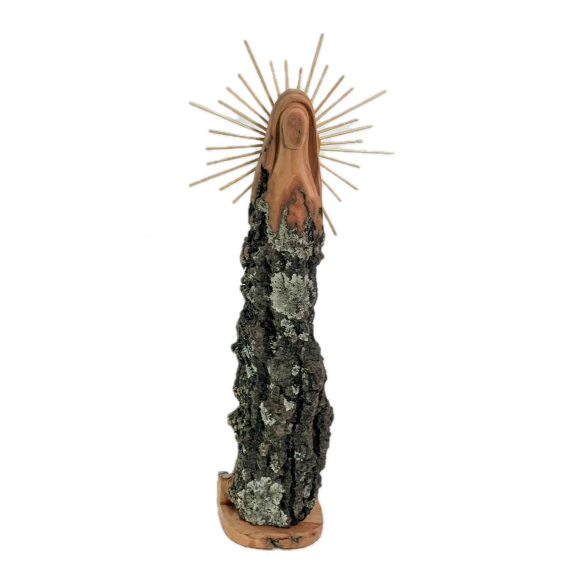 Escultura Santinha Talhada na Madeira M 03