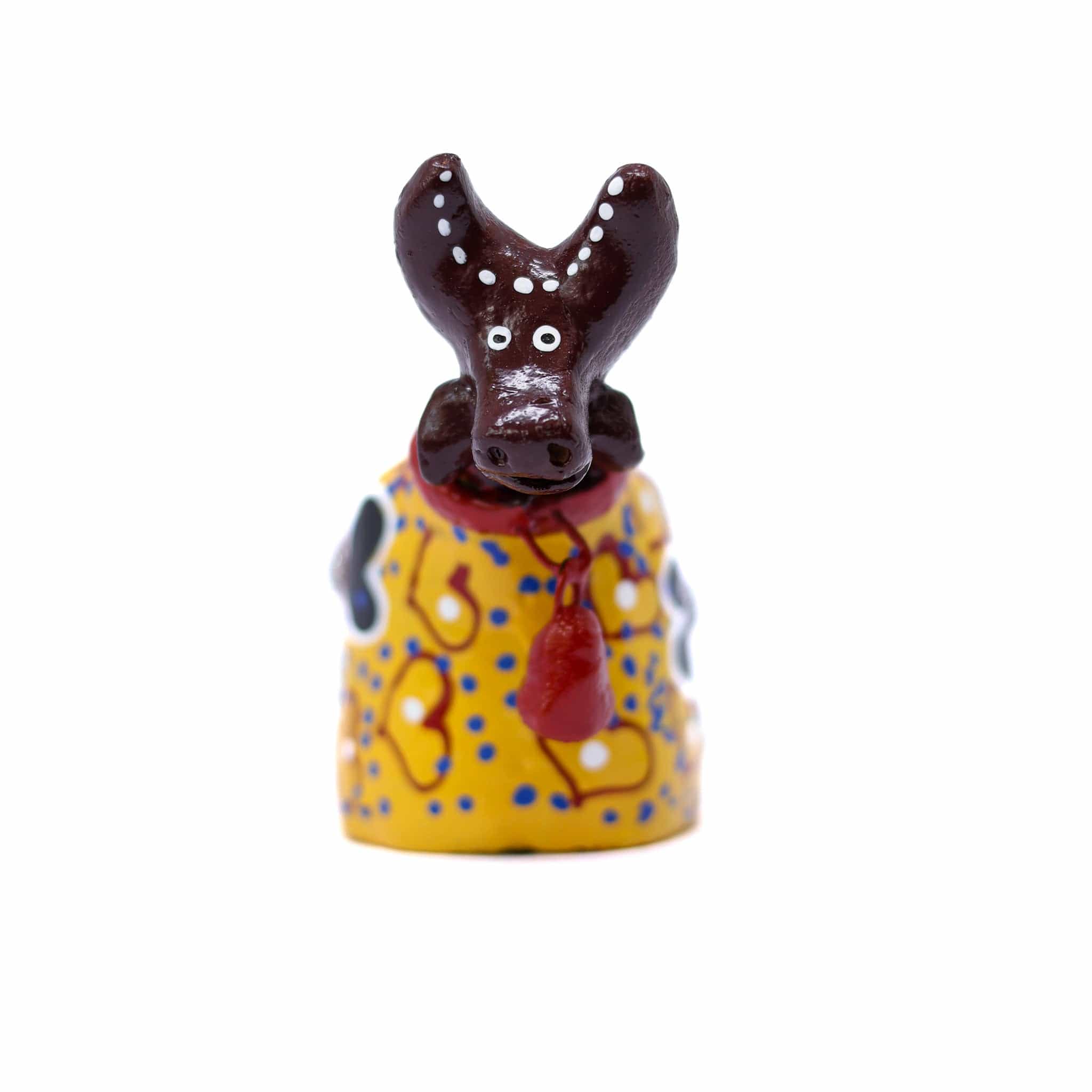 Escultura Bumbinha em Cerâmica Amarelo