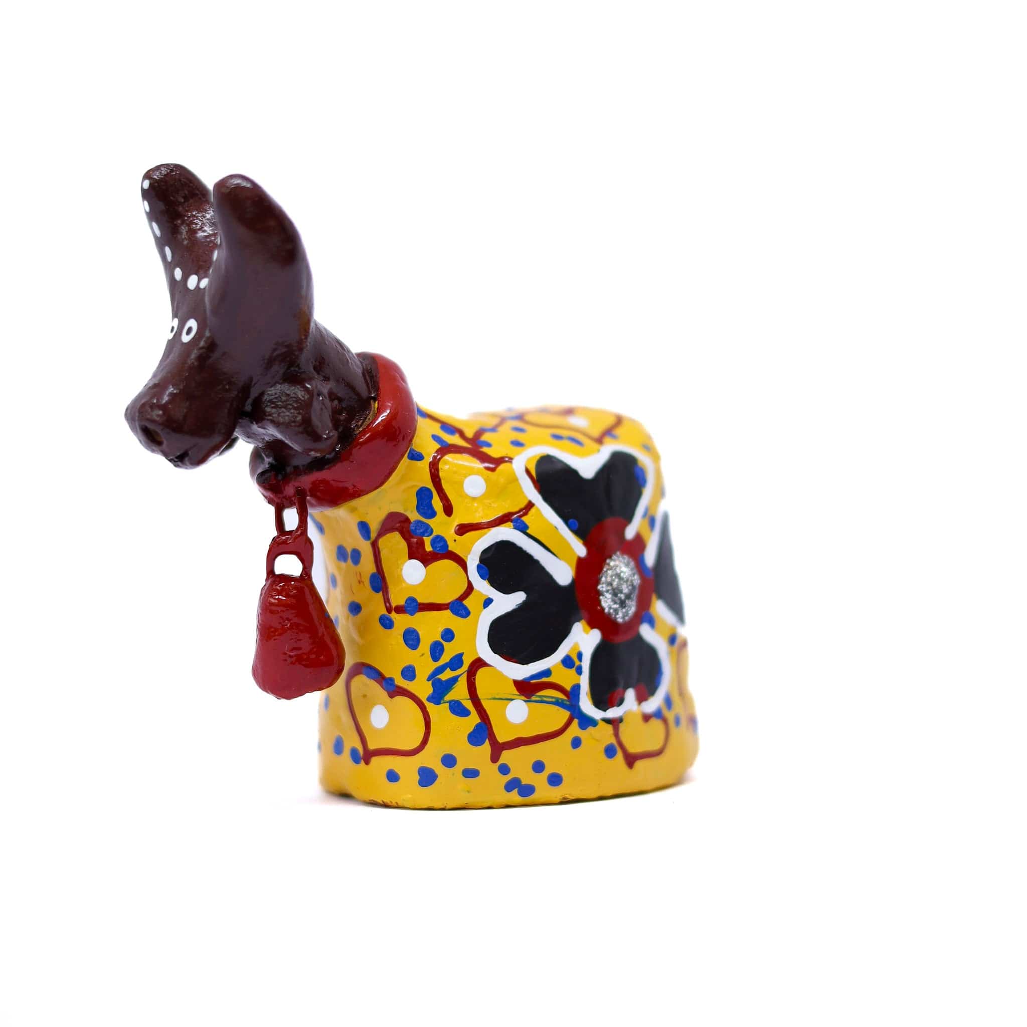 Escultura Bumbinha em Cerâmica Amarelo