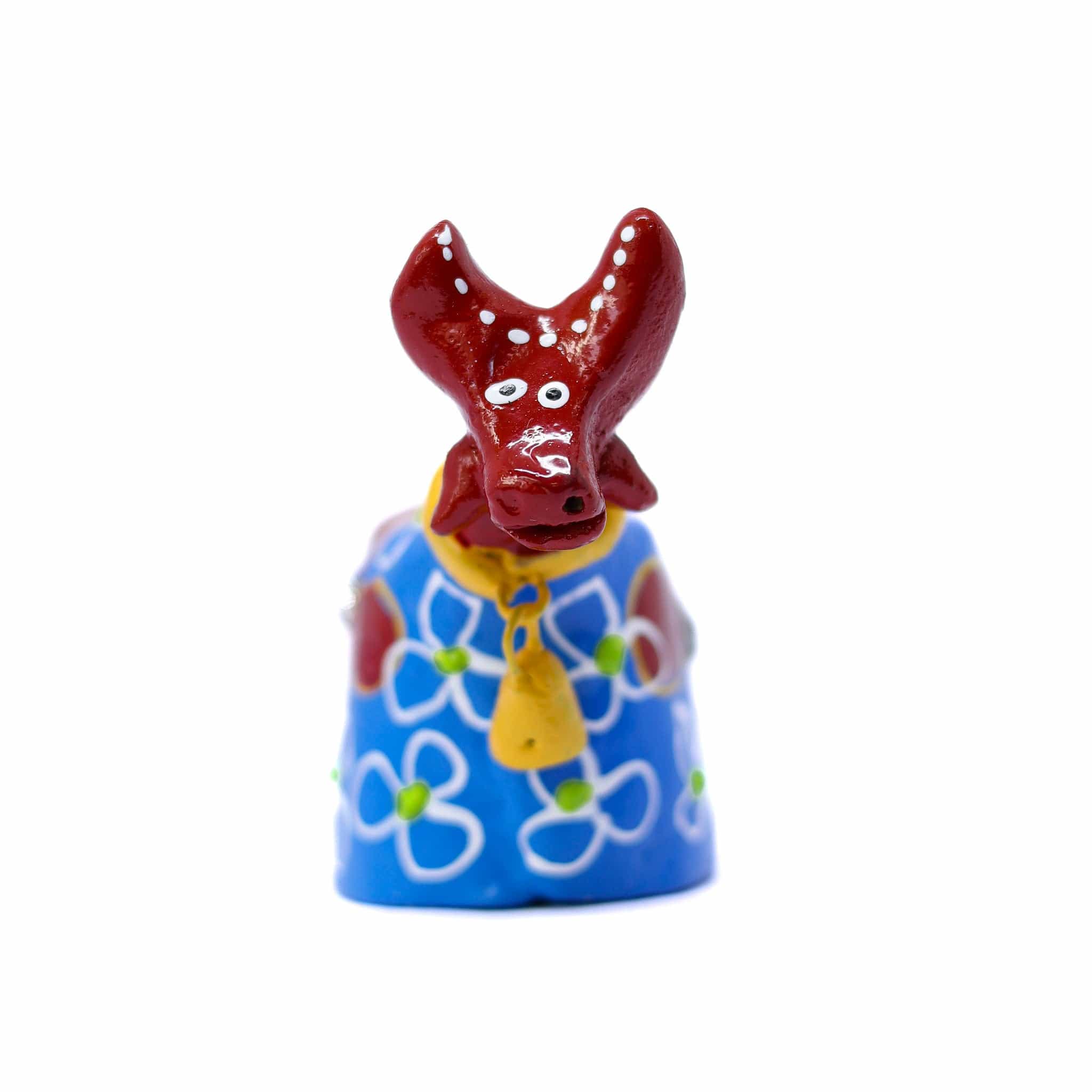 Escultura Bumbinha em Cerâmica Azul