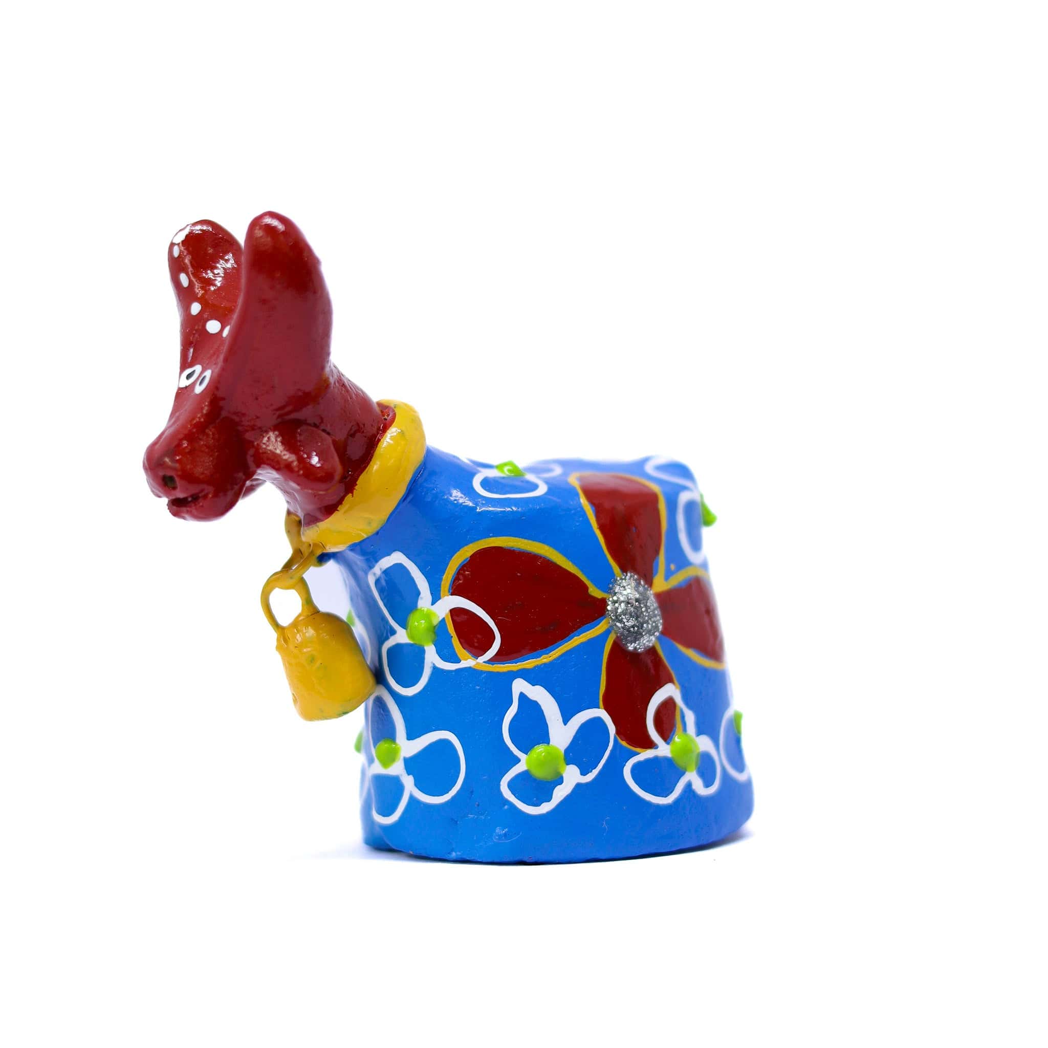 Escultura Bumbinha em Cerâmica Azul