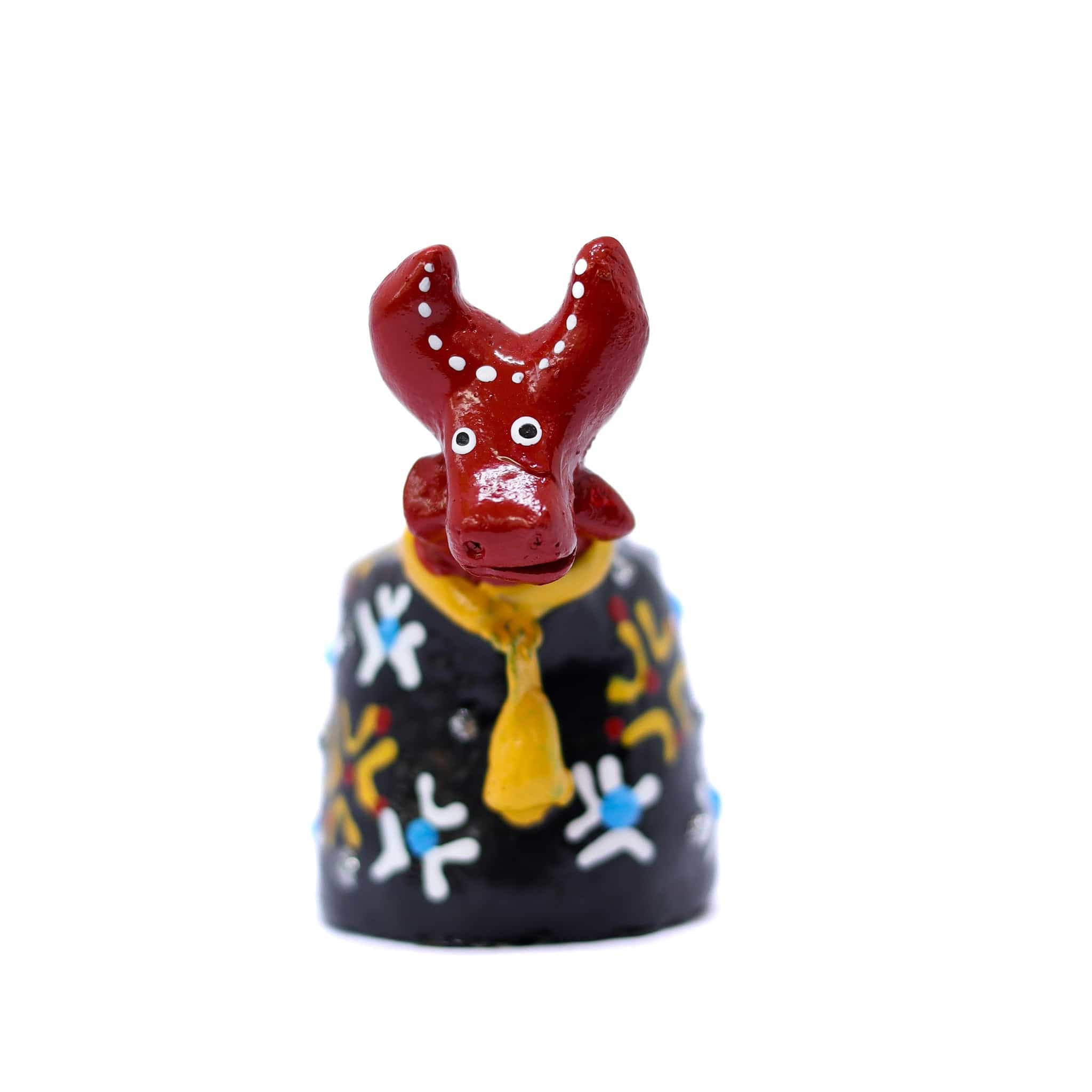 Escultura Bumbinha em Cerâmica Preto