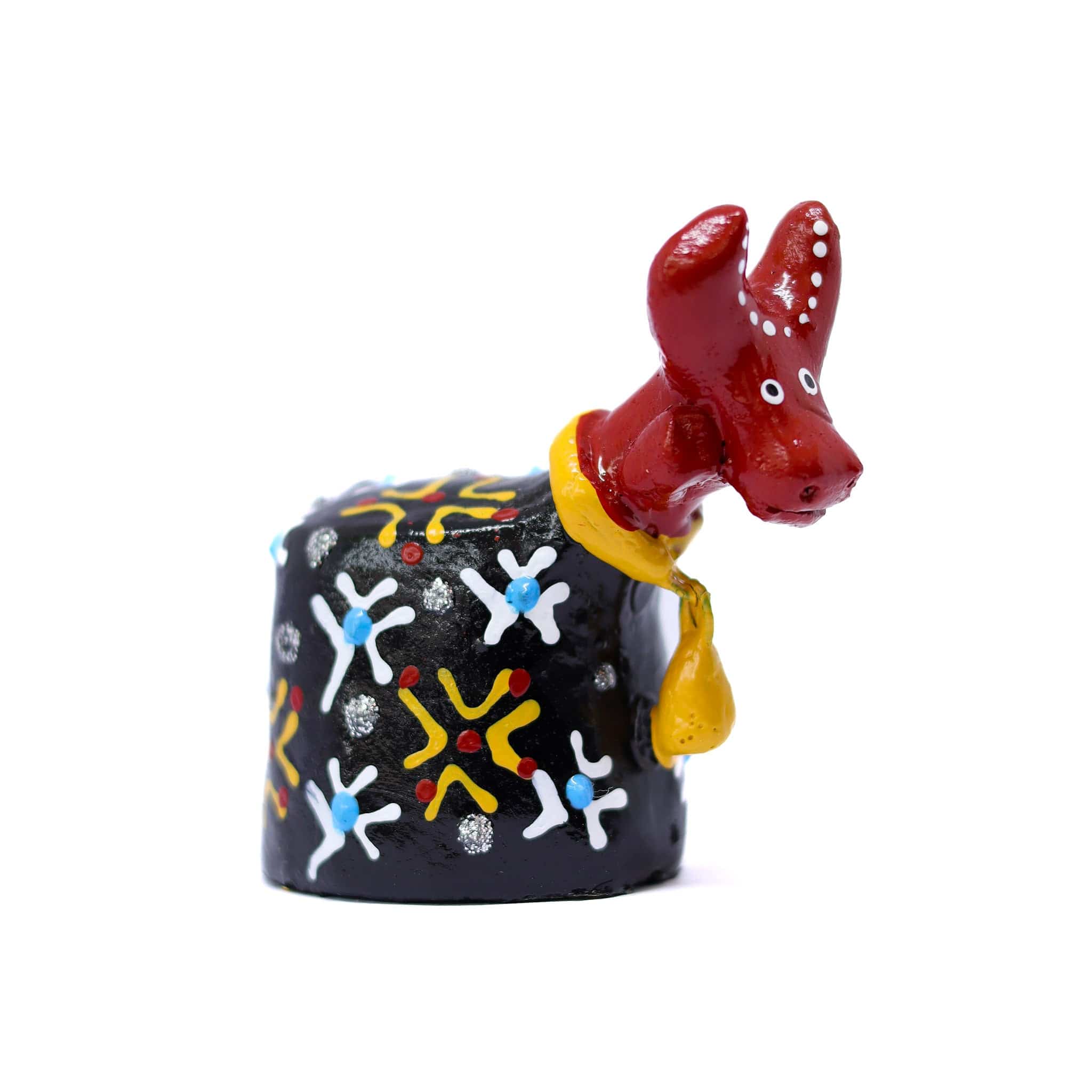 Escultura Bumbinha em Cerâmica Preto