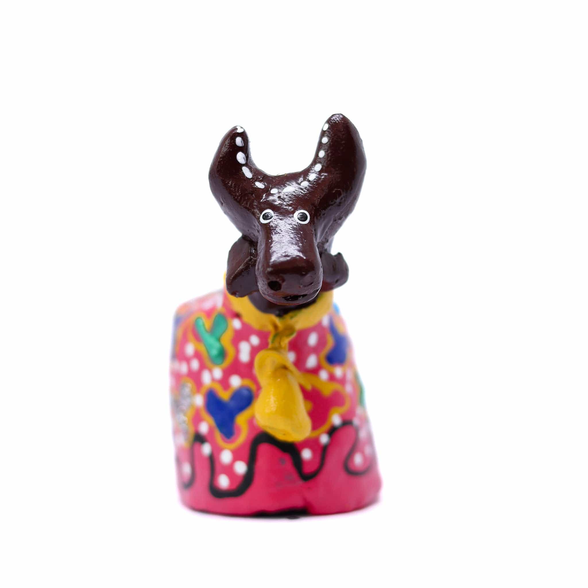 Escultura Bumbinha em Cerâmica Rosa