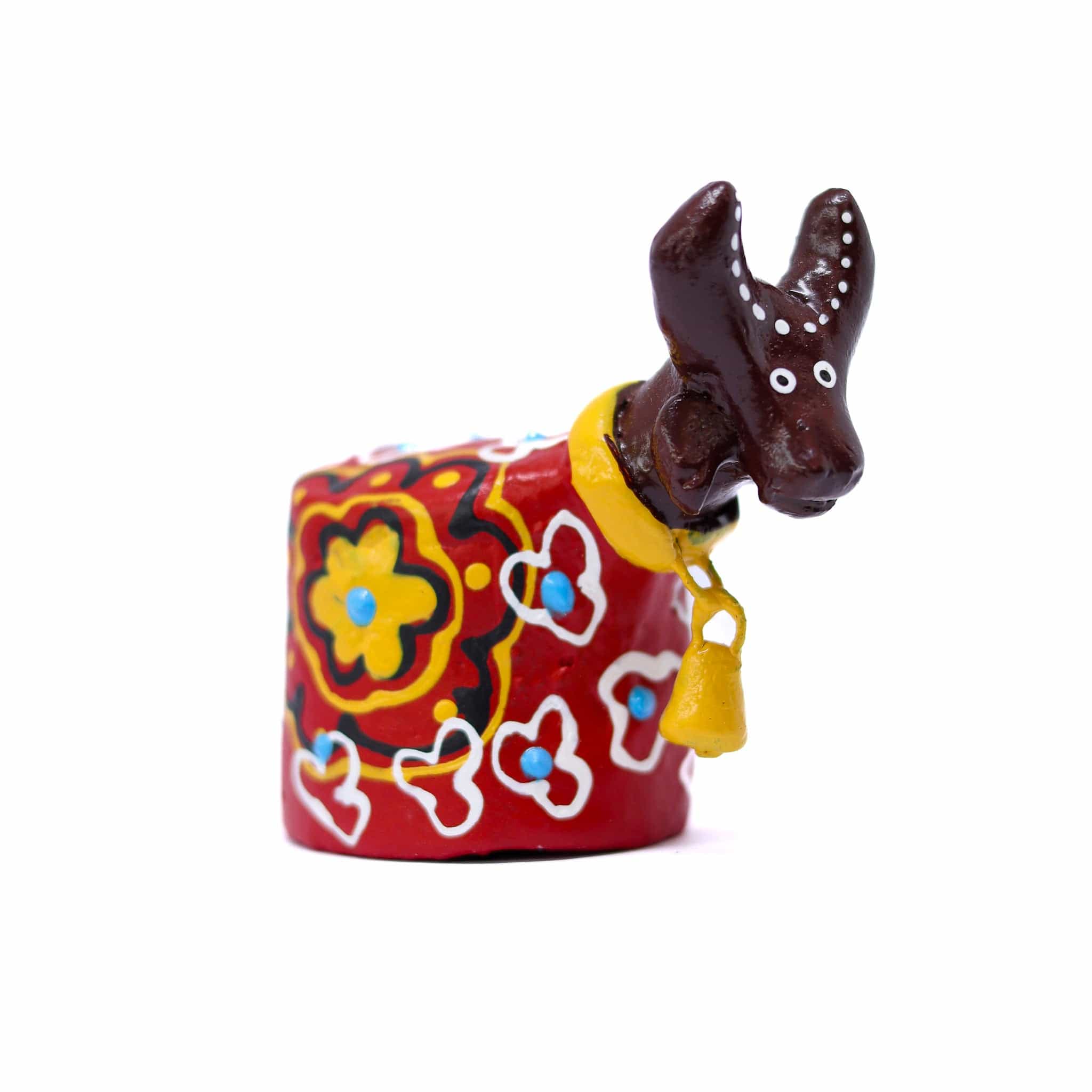 Escultura Bumbinha em Cerâmica Vermelho