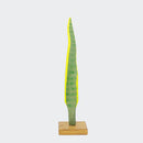 Espada Santa Bárbara Cerâmica com Base em Madeira