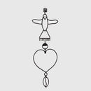 Escultura Pendular Oxalá em Ferro