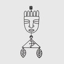 Escultura Pendular Oxóssi em Ferro