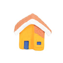 Escultura Casinha Miniatura Amarela