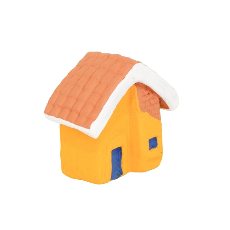 Escultura Casinha Miniatura Amarela