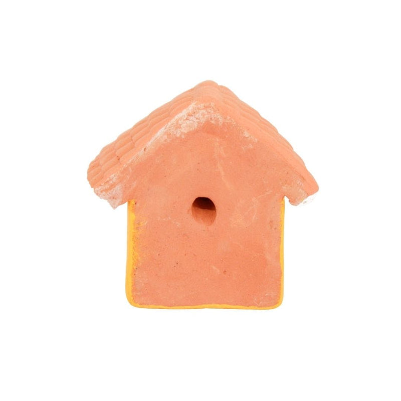 Escultura Casinha Miniatura Amarela