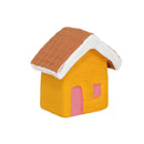 Escultura Casinha Miniatura Amarela