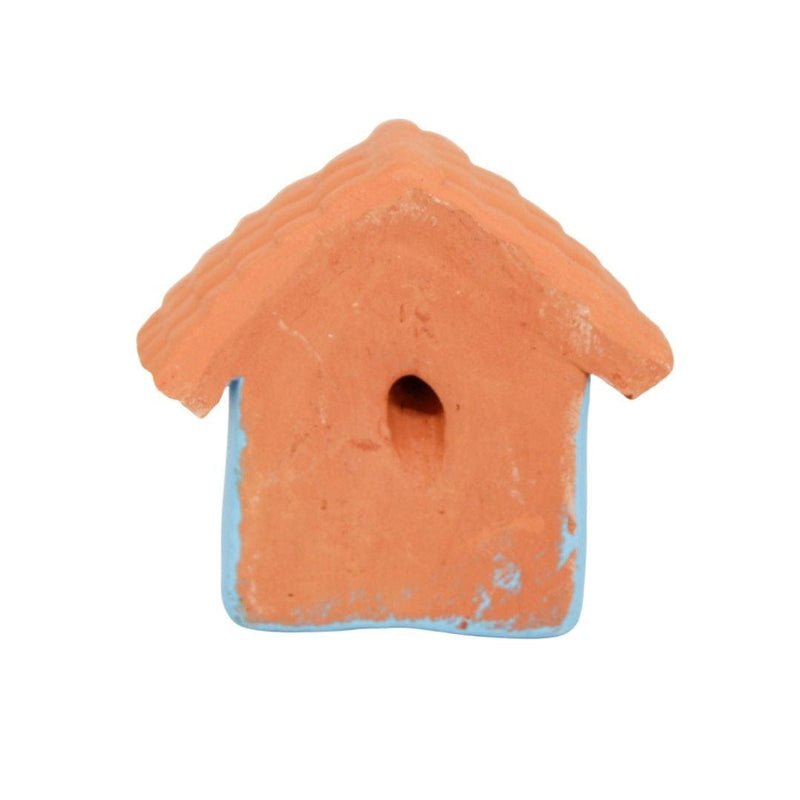 Escultura Casinha Miniatura Azul