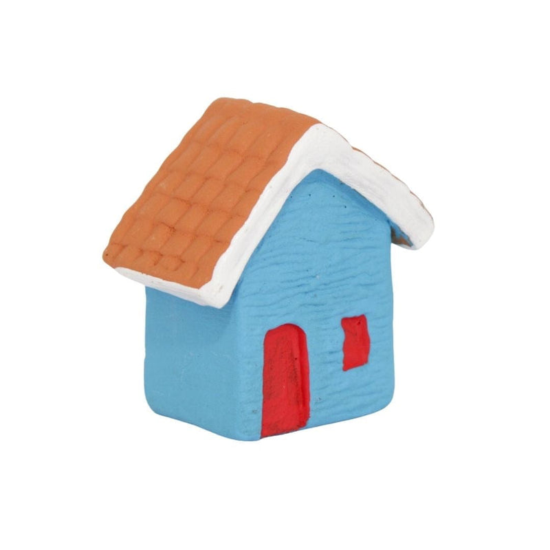 Escultura Casinha Miniatura Azul