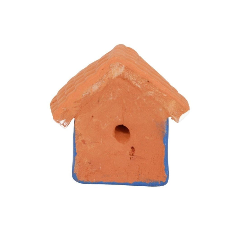 Escultura Casinha Miniatura Azul