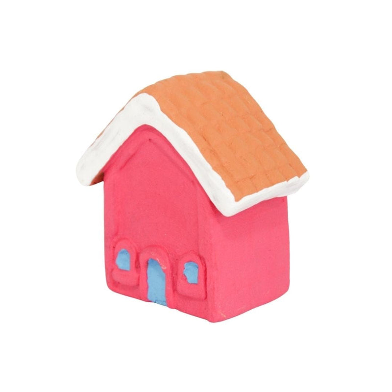 Escultura Casinha Miniatura Rosa