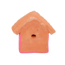 Escultura Casinha Miniatura Rosa