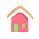 Escultura Casinha Miniatura Rosa