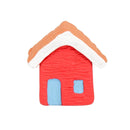 Escultura Casinha Miniatura Vermelha