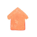 Escultura Casinha Miniatura Vermelha