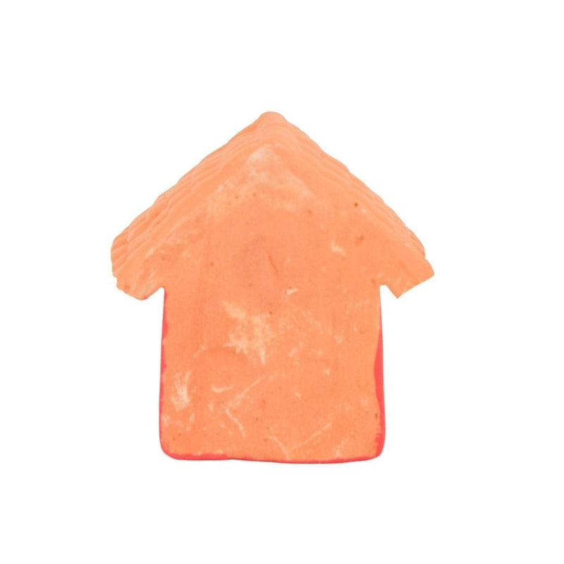Escultura Casinha Miniatura Vermelha