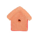 Escultura Casinha Miniatura Vermelha