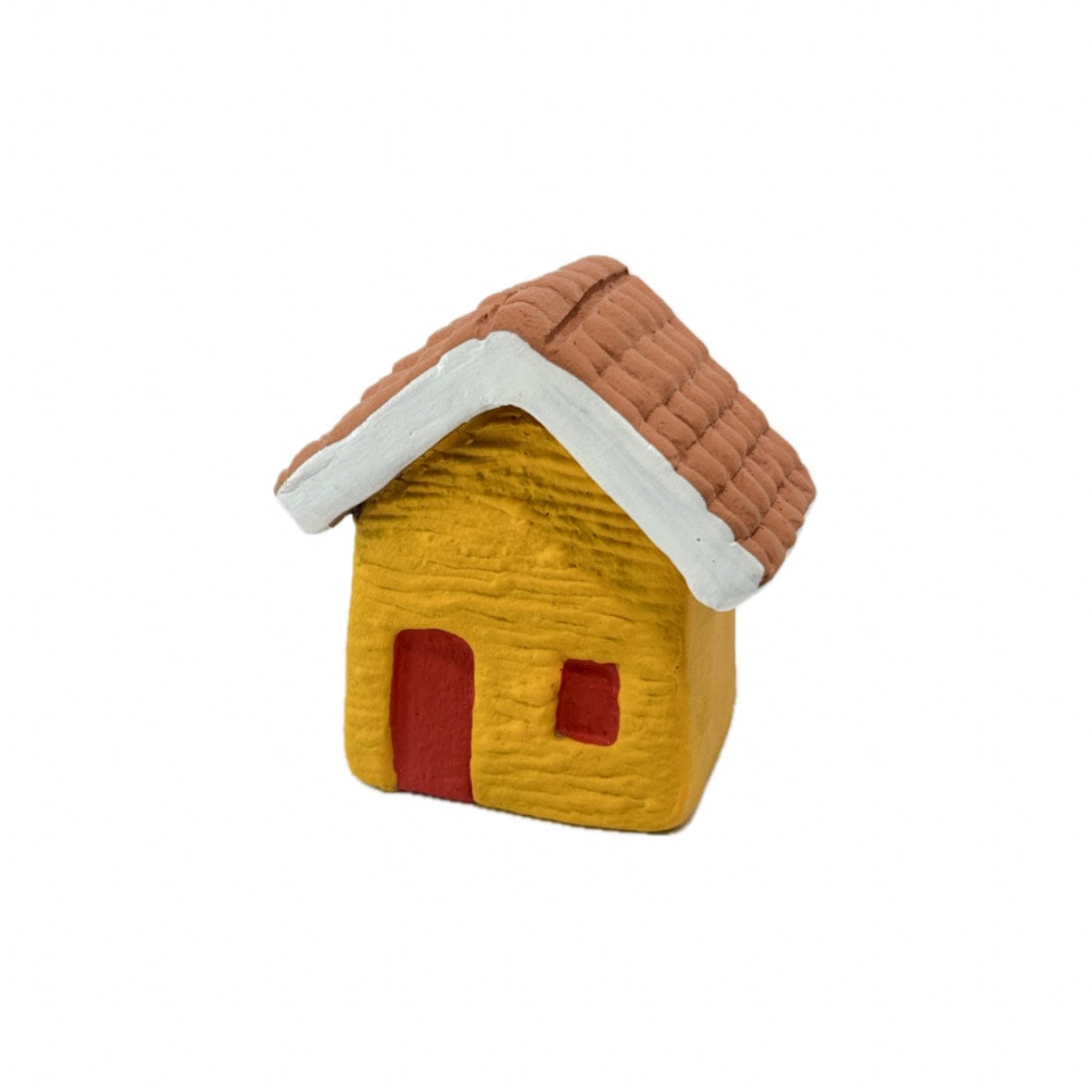 Escultura Miniatura Casinha Amarela 01