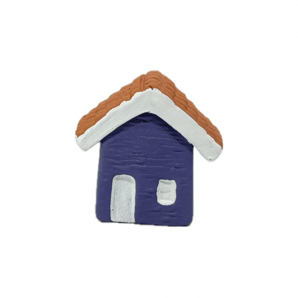 Escultura Miniatura Casinha Azul 01